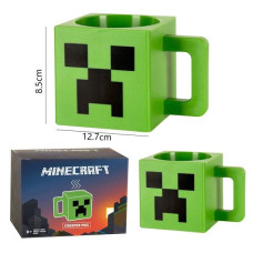 Чашка Minecraft Крипер пластик 230мл зеленая