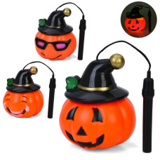 Ліхтарик у формі гарбуза «Хелловін» / Halloween, ручка на шнурку (MK5762)