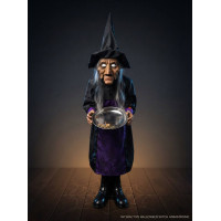 Інтерактивна анімована відьма з підносом для солодощів (Halloween Animatronic Witch)