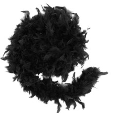 Боа з пір’я, 40 г (чорне)