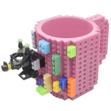 Чашка-конструктор LEGO (рожева)
