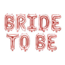 Фольгований напис «Bride To Be» у кольорі рожевого золота