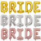 Фольгований напис «Bride To Be», срібний