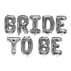 Фольгований напис «Bride To Be», срібний