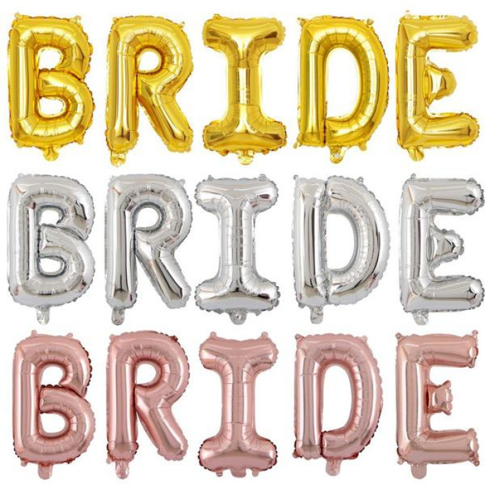 Фольгований напис «Bride To Be» золотого кольору