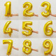 Кулька-цифра ЧОТИРИ 45 см (18‘’) фольга золота