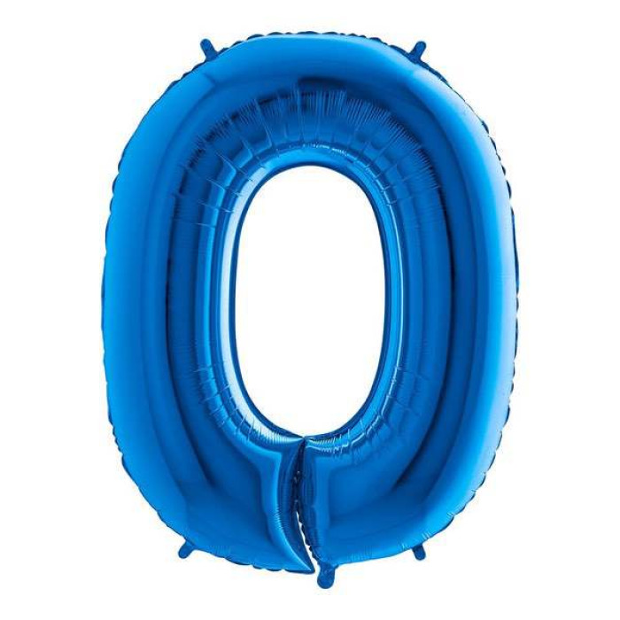 Кулька-цифра «ОДИНИЦЯ» 100 см (40‘’) синя