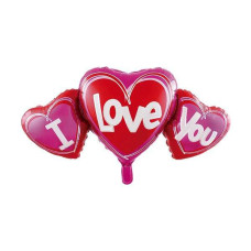 Потрійна куля з написом I LOVE YOU